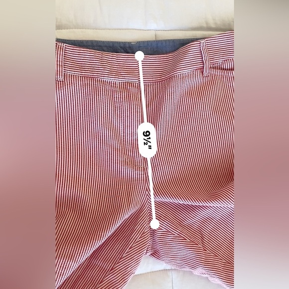 Talbots Perfect Crop Red& White Striped Size 8P Great Condition - Picture 8 of 12